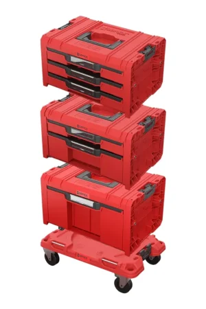 Commander Maintenant Qbrick System PRO Drawer Workshop Set 6 2.0 RED ULTRA HD Kit de coffres à outils 4 pièces 525 x 345 x 885 mm
