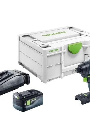 Commander Vite Festool TID 18-Basic Visseuse à choc sans fil 18 V 180 Nm 1/4" + 1x batterie 5,0 Ah + chargeur + Systainer