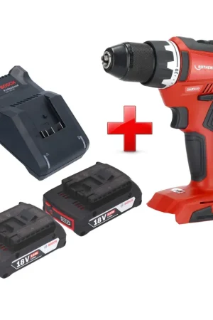 Perceuse-visseuse sans fil Rothenberger RO DD55 18 V 55 Nm Brushless AMPShare + 2 batteries 2,0 Ah + chargeur Must-Have
