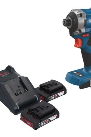Visseuse à chocs sans fil Bosch GDR 18V-215 Professional 18 V 215 Nm 1/4" sans balais + 2 batteries 2,0 Ah + chargeur Prix Cassé
