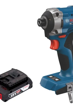 Bon Marché Visseuse à chocs sans fil Bosch GDR 18V-215 Professional 18 V 215 Nm 1/4" sans balais + 1 batterie 2,0 Ah - sans chargeur