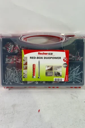 Fischer Red-Box Duopower + Schrauben Set 280 Stück ( 536091 ) - Beschädigt Certifié