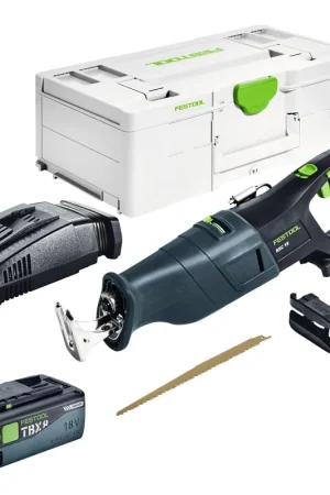 Prix Cassé Festool RSC 18 EB-Basic Scie sabre sans fil 18 V Brushless + 1x batterie 8,0 Ah + chargeur rapide + Systainer