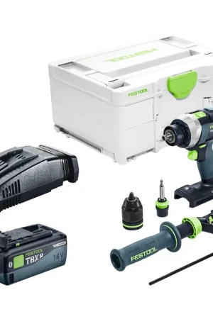Festool TDC 18/4 I-Basic Perceuse-visseuse sans fil 18 V 75 Nm Brushless + 1x batterie 8,0 Ah + chargeur rapide + Systainer Usine Directe