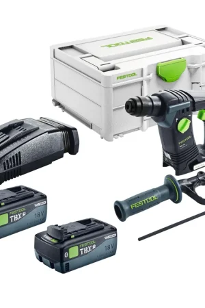 Festool BHC 18-Basic Marteau perforateur sans fil 18 V 1,8 J SDS Plus Brushless + 2x batterie 8,0 Ah + chargeur rapide + Systainer Nouvel Arrivage