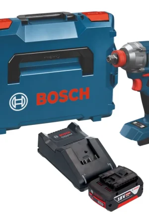 Visseuse à chocs sans fil Bosch GDX 18V-285 Professional 18 V 285 Nm + 1 batterie 5,0 Ah + chargeur + L-Boxx Expédition Rapide