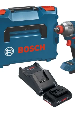Haute Qualité Visseuse à chocs sans fil Bosch GDX 18V-285 Professional 18 V 285 Nm + 1 batterie ProCORE 4,0 Ah + chargeur + mallette L-Boxx