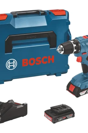 Perceuse-visseuse sans fil Bosch GSR 18V-21 Professional 18 V 55 Nm (06019H1008) + 2 batteries 2,0 Ah + chargeur + L-Boxx Quantité Limitée