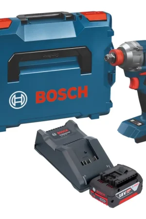 Visseuse à chocs sans fil Bosch GDX 18V-285 Professional 18 V 285 Nm + 1 batterie 4,0 Ah + chargeur + L-Boxx Prix Promo