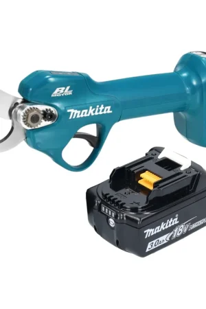 Offre Exclusive Sécateur à batterie Makita DUP 181 F1 18 V 30 mm sans balais + 1 batterie 3,0 Ah - sans chargeur