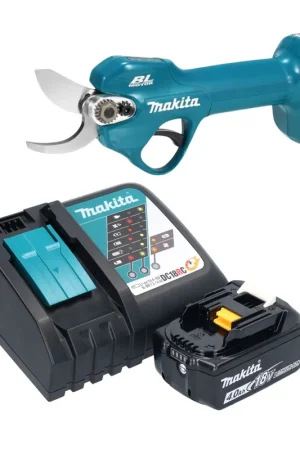 Sécateur à batterie Makita DUP 181 RM1 18 V 30 mm sans balais + 1 batterie 4,0 Ah + chargeur Réduction