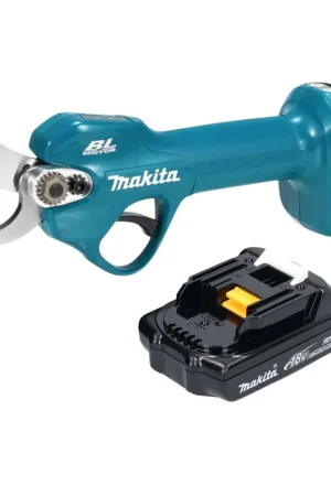 Vente Directe Sécateur à batterie Makita DUP 181 Y1 18 V 30 mm sans balais + 1 batterie 1,5 Ah - sans chargeur