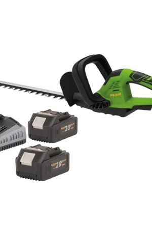 Réduction Taille-haie sans fil Procraft PZA24bb 20 V 510 mm sans balais + 2 batteries 4,0 Ah + chargeur