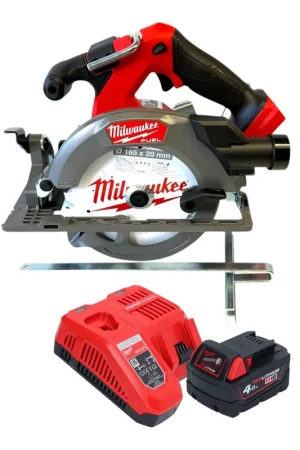 Populaire Milwaukee M18 FCS552-401 Akku Handkreissäge 18 V 165 mm Brushless + 1x Akku 4,0 Ah + Ladegerät