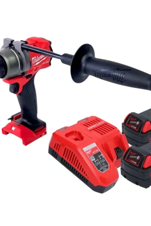 Perceuse-visseuse sans fil Milwaukee M18 FDD3-502 18 V 158 Nm sans balais + 2 batteries 5,0 Ah + chargeur Offre Exclusive