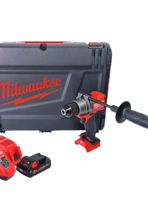 Milwaukee M18 FDD3-301X Perceuse-visseuse sans fil 18 V 158 Nm Brushless + 1x batterie 3,0 Ah + chargeur + HD Box Soldes