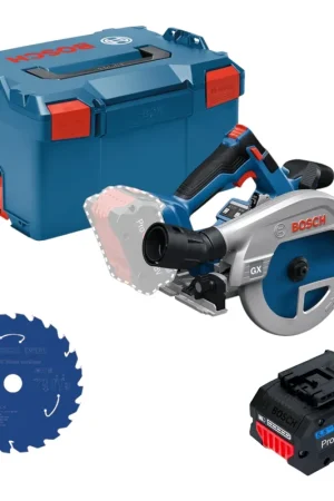 Scie circulaire sans fil Bosch GKS 18V-57-2 GX Professional 18 V 165 mm sans balais + 1 batterie ProCORE 5,5 Ah + L-Boxx - sans chargeur Produit De Marque