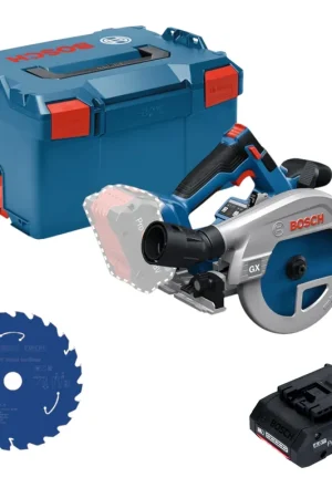 Meilleure Vente Scie circulaire sans fil Bosch GKS 18V-57-2 GX Professional 18 V 165 mm sans balais + 1 batterie ProCORE 4,0 Ah + L-Boxx - sans chargeur