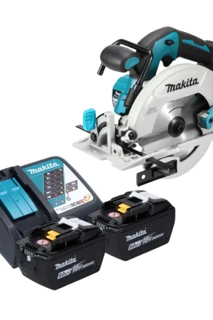 Scie circulaire sans fil Makita DHS 680 Z 18 V 165 mm sans balais + 2 batteries 9,0 Ah + chargeur Affaire À Saisir