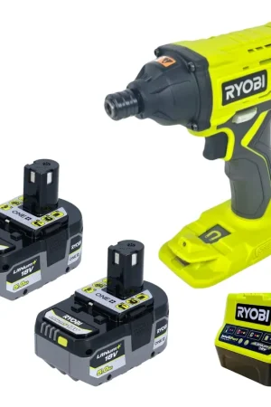 Visseuse à chocs sans fil RYOBI R18ID2-0 18 V 200 Nm 1/4" + 2 batteries 5,0 Ah + chargeur Meilleur Choix