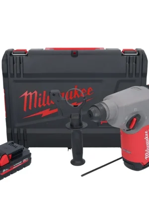 Marteau perforateur sans fil Milwaukee M18 FH-301X 18 V 2,5 J SDS plus Brushless + 1 batterie 3,0 Ah + coffret HD - sans chargeur Commander Vite