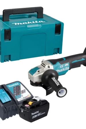Authentique Makita DGA 520 ZX1 Meuleuse d'angle sans fil 18 V 125 mm X-LOCK Brushless Solo - sans batterie, sans chargeur
