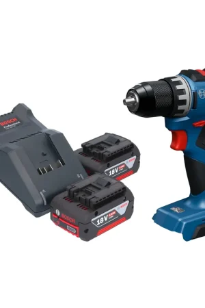 Perceuse-visseuse sans fil Bosch GSR 18V-52 Professional 18 V 70 Nm sans balais + 2 batteries 4,0 Ah + chargeur Commander Vite