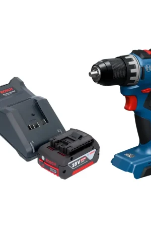 Soldes Perceuse-visseuse sans fil Bosch GSR 18V-52 Professional 18 V 70 Nm sans balais + 1 batterie 4,0 Ah + chargeur