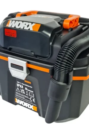 Worx WX031.9 Aspirateur eau et poussière sans fil 20 V max. 8 l Brushless Solo - sans batterie, sans chargeur Nouvelle Collection