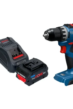 Perceuse-visseuse sans fil Bosch GSR 18V-52 Professional 18 V 70 Nm sans balais + 1 batterie ProCORE 5,5 Ah + chargeur Réduction