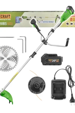 Soldes Procraft ATA-20BS Débroussailleuse sans fil 20 V 420 mm Brushless + 1x batterie 4,0 Ah + chargeur