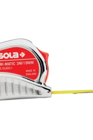 Acheter En Ligne SOLA Mètre-ruban de poche Tri-Matic L.8m l.bande 25mm jaune ( 4000855092 )