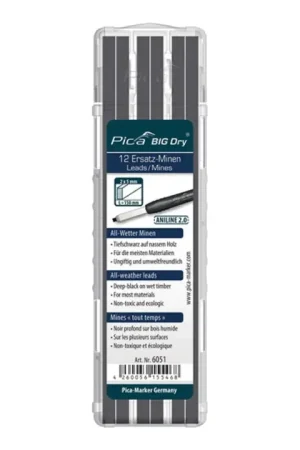 Prix Promo PICA Jeu de mines Pica BIG-Dry 12x graphite/noir ( 4000871351 )