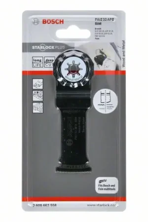BOSCH Lame de scie plongeante PAIZ 32 APB largeur 32 mm prof. d'immersion 60 mm ( 4000907744 ) Quantité Limitée