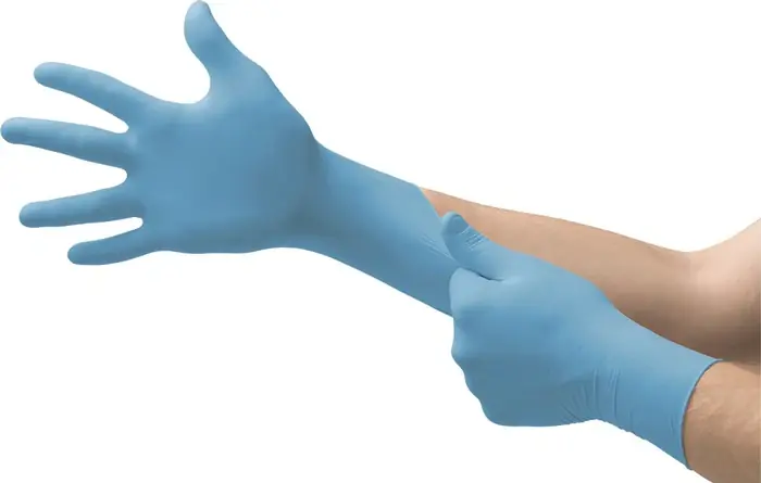 Gants jetables ANSELL Microflex® 92-134 Polyvalence taille M bleu (4000391328) Bon Marché