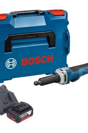 Bon Plan Bosch GGS 18V-23 PLC Professional Meuleuse droite sans fil 18 V Brushless + 1x batterie 5,0 Ah + chargeur + L-Boxx