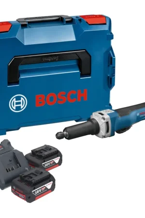 Affaire À Saisir Bosch GGS 18V-23 PLC Professional Meuleuse droite sans fil 18 V Brushless + 2x batterie 5,0 Ah + chargeur + L-Boxx