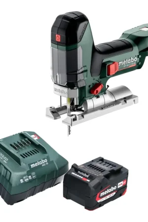 Usine Directe Metabo ST 18 LT 130 BL Scie sauteuse sans fil 18 V 130 mm Brushless + 1x batterie 4,0 Ah + chargeur