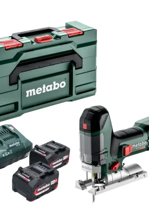 Vente Directe Metabo ST 18 LT 130 BL Scie sauteuse sans fil 18 V 130 mm Brushless + 2x batterie 4,0 Ah + chargeur + Metabox