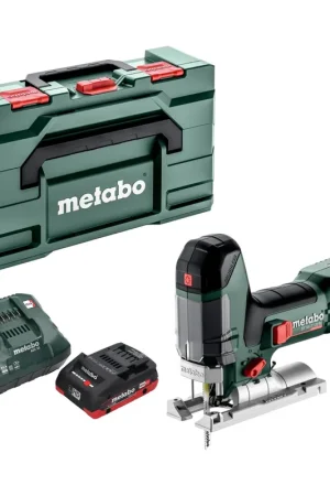 Metabo ST 18 LT 130 BL Scie sauteuse sans fil 18 V 130 mm Brushless + 1x batterie LiHD 4,0 Ah + chargeur + Metabox Commander Maintenant