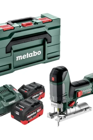 Metabo ST 18 LT 130 BL Scie sauteuse sans fil 18 V 130 mm Brushless + 2x batterie LiHD 5,5 Ah + chargeur + Metabox Bon Plan