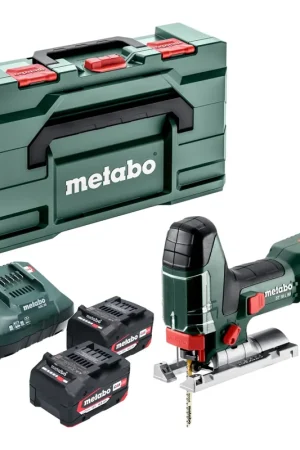 Seulement Aujourd'hui Metabo ST 18 L 90 Scie sauteuse sans fil 18 V 90 mm + 2x batterie 4,0 Ah + chargeur + Metabox