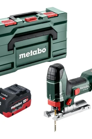 Achetez Aujourd'hui Metabo ST 18 L 90 Scie sauteuse sans fil 18 V 90 mm + 1x batterie LiHD 5,5 Ah + Metabox - sans chargeur