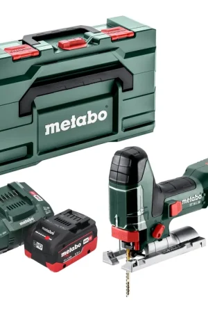 Acheter En Ligne Metabo ST 18 L 90 Scie sauteuse sans fil 18 V 90 mm + 1x batterie LiHD 5,5 Ah + chargeur + Metabox