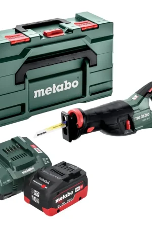 Achat Immédiat Metabo SSEP 18 LT Scie sabre sans fil 18 V 32 mm + 1x batterie LiHD 10,0 Ah + chargeur + Metabox