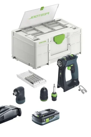 Quantité Limitée Festool CXS 18-Basic-Set Perceuse-visseuse sans fil 18 V 40 Nm Brushless + 1x batterie 4,0 Ah + chargeur rapide + Systainer