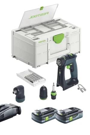 Promotion Saisonnière Festool CXS 18-Basic-Set Perceuse-visseuse sans fil 18 V 40 Nm Brushless + 2x batterie 4,0 Ah + chargeur rapide + Systainer