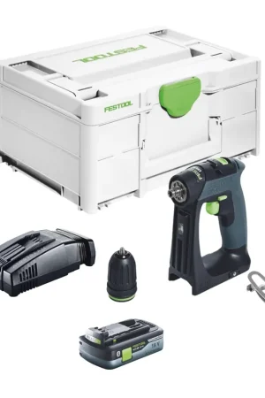Produit De Marque Festool CXS 18-Basic Perceuse-visseuse sans fil 18 V 40 Nm Brushless + 1x batterie 4,0 Ah + chargeur rapide + Systainer