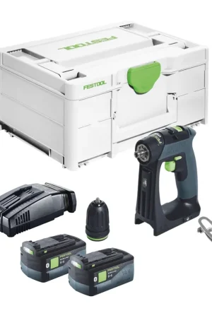 Festool CXS 18-Basic Perceuse-visseuse sans fil 18 V 40 Nm Brushless + 2x batterie 5,0 Ah + chargeur rapide + Systainer Commande En Gros