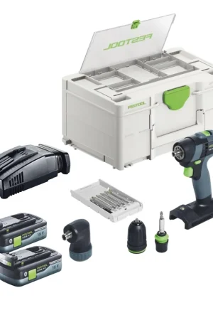 Festool TXS 18-Basic set perceuse-visseuse sans fil 18 V 40 Nm sans balais + 2x batteries 4,0 Ah + chargeur rapide + systainer Réduction